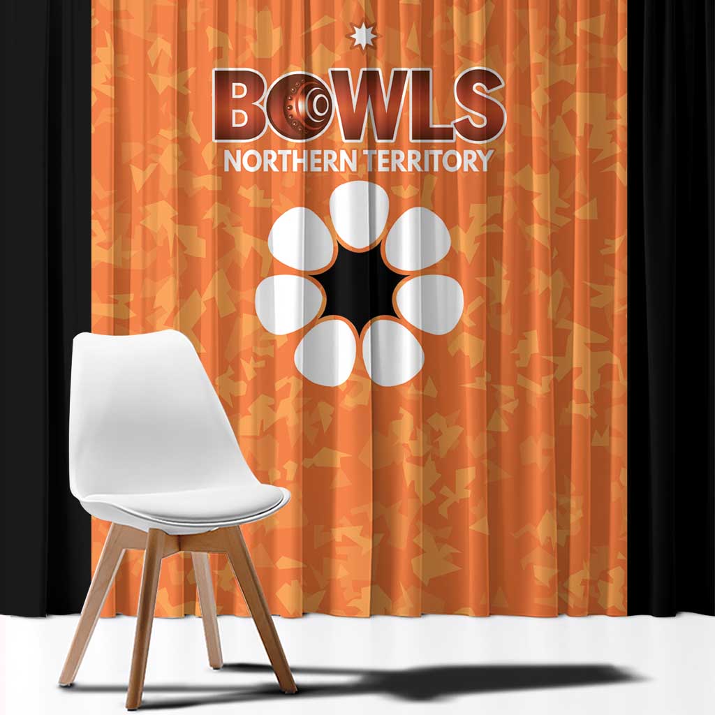 Australian Northern Territory Lawn Bowls Window Curtain Aussie Minimalist Style - Aussie Hoodie