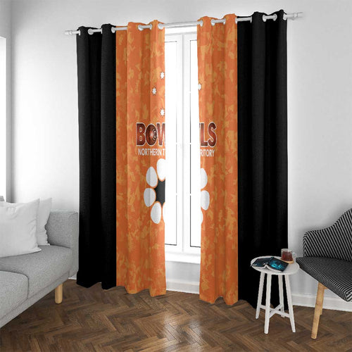 Australian Northern Territory Lawn Bowls Window Curtain Aussie Minimalist Style - Aussie Hoodie