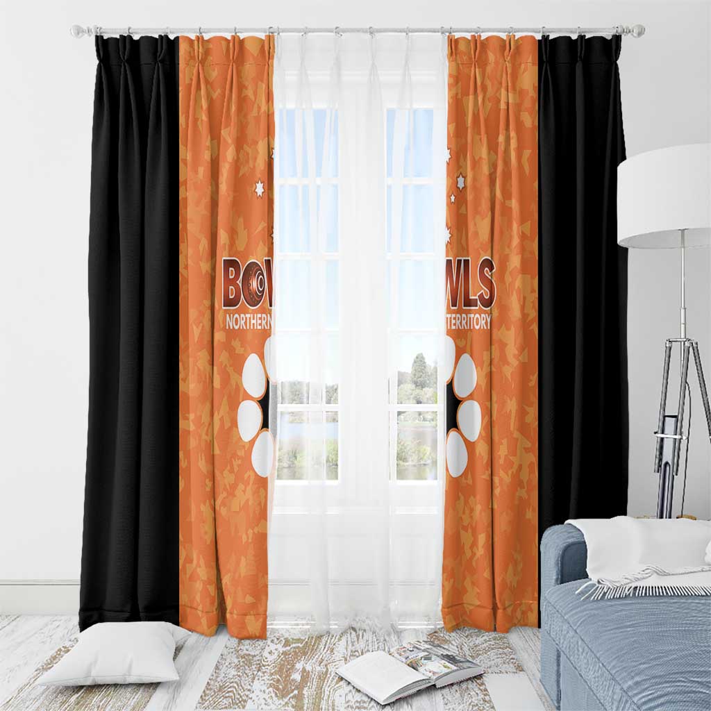 Australian Northern Territory Lawn Bowls Window Curtain Aussie Minimalist Style - Aussie Hoodie
