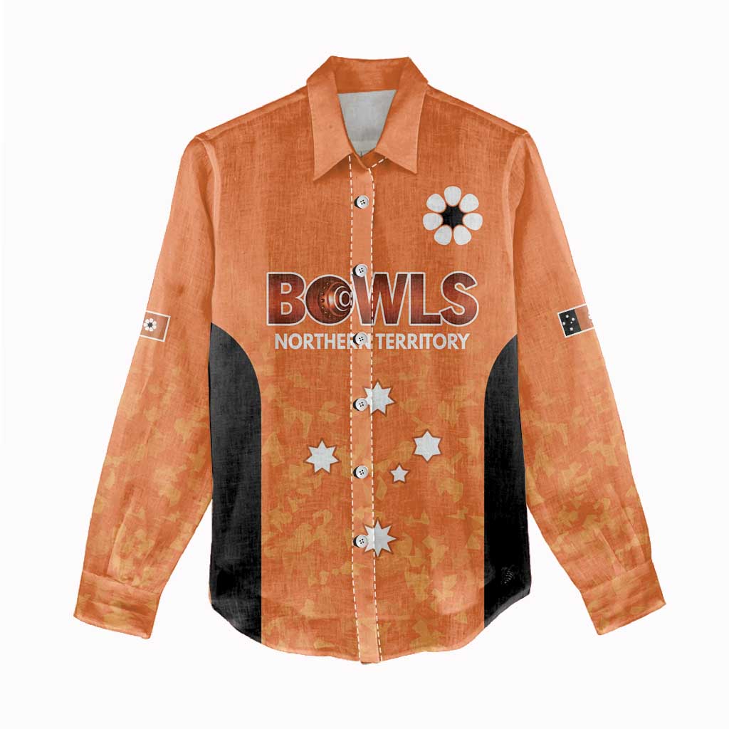 Australian Northern Territory Lawn Bowls Custom Women Casual Shirt Aussie Minimalist Style - Aussie Hoodie