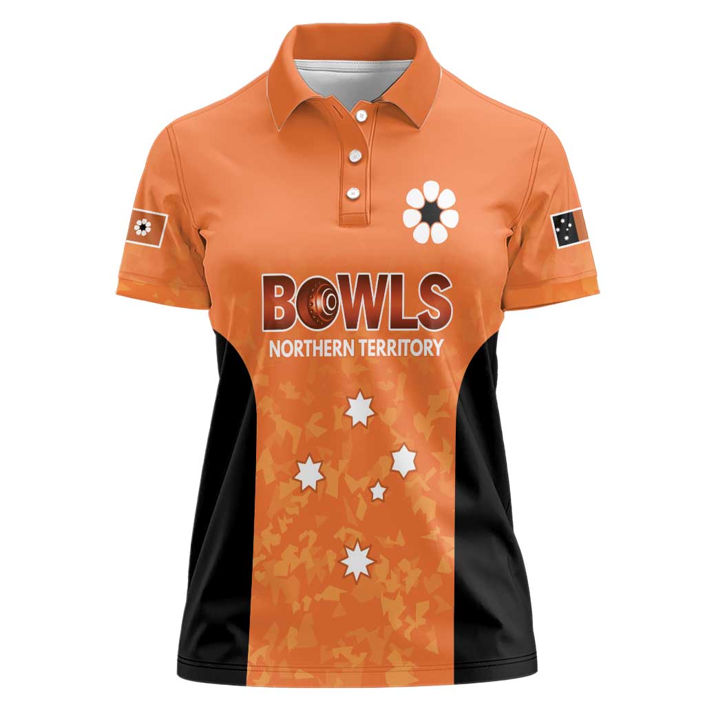 Australian Northern Territory Lawn Bowls Custom Women Polo Shirt Aussie Minimalist Style - Aussie Hoodie