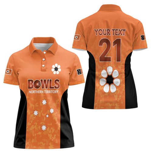 Australian Northern Territory Lawn Bowls Custom Women Polo Shirt Aussie Minimalist Style - Aussie Hoodie