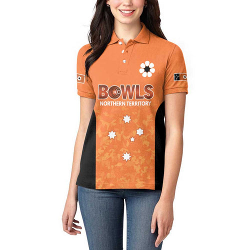 Australian Northern Territory Lawn Bowls Custom Women Polo Shirt Aussie Minimalist Style - Aussie Hoodie