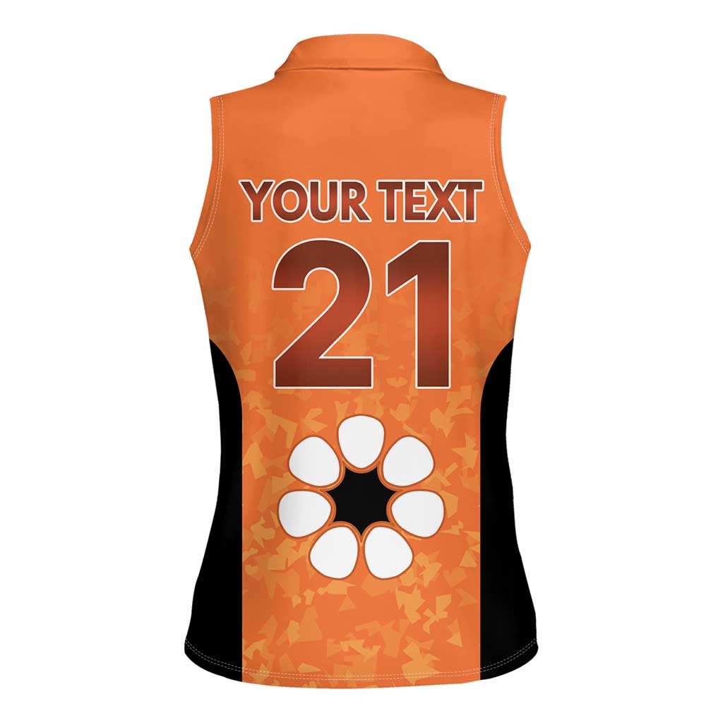 Australian Northern Territory Lawn Bowls Custom Women Sleeveless Polo Shirt Aussie Minimalist Style - Aussie Hoodie