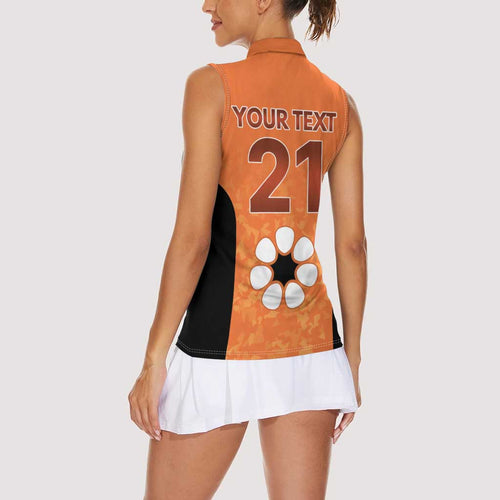 Australian Northern Territory Lawn Bowls Custom Women Sleeveless Polo Shirt Aussie Minimalist Style - Aussie Hoodie