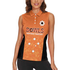 Australian Northern Territory Lawn Bowls Custom Women Sleeveless Polo Shirt Aussie Minimalist Style - Aussie Hoodie