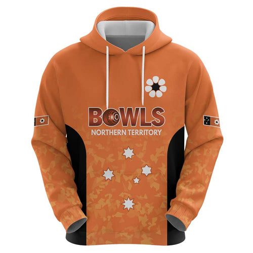 Australian Northern Territory Lawn Bowls Custom Zip Hoodie Aussie Minimalist Style - Aussie Hoodie