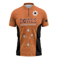 Australian Northern Territory Lawn Bowls Custom Zipper Polo Shirt Aussie Minimalist Style - Aussie Hoodie