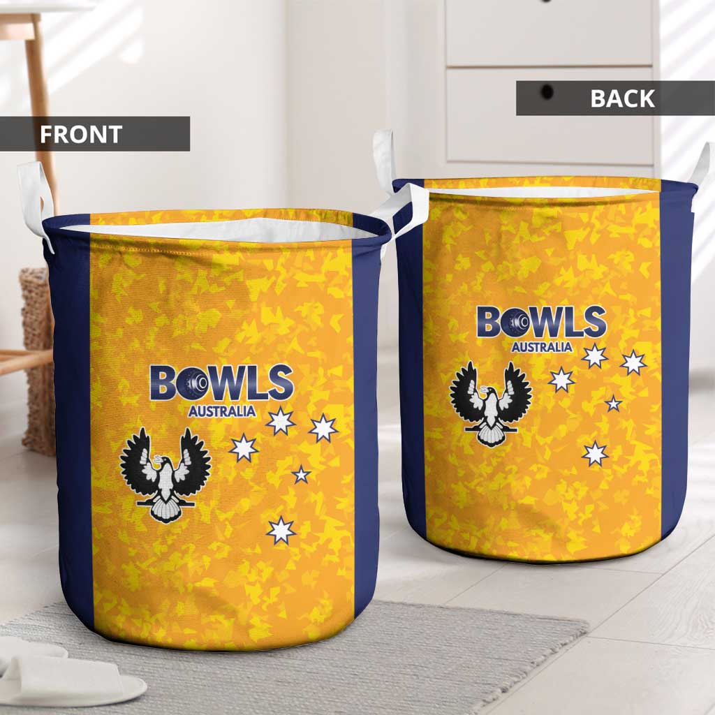 Australian South Australia Lawn Bowls Laundry Basket Aussie Minimalist Style - Aussie Hoodie
