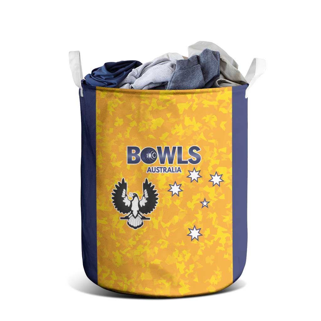 Australian South Australia Lawn Bowls Laundry Basket Aussie Minimalist Style - Aussie Hoodie