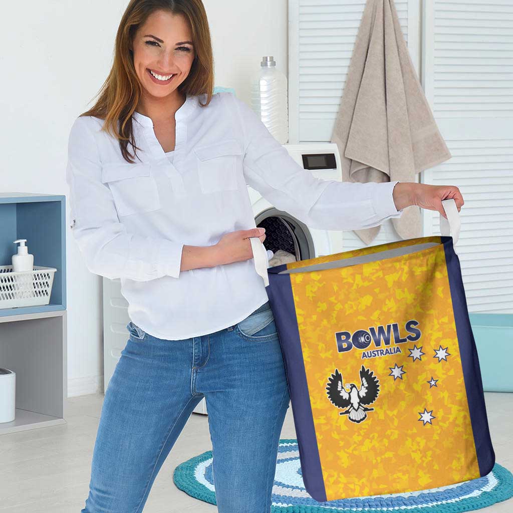 Australian South Australia Lawn Bowls Laundry Basket Aussie Minimalist Style - Aussie Hoodie