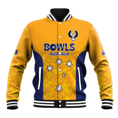 Australian South Australia Lawn Bowls Custom Baseball Jacket Aussie Minimalist Style - Aussie Hoodie