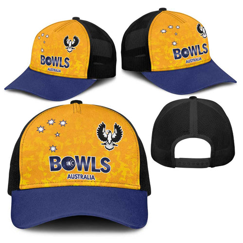 Australian South Australia Lawn Bowls Baseball Net Cap Aussie Minimalist Style - Aussie Hoodie