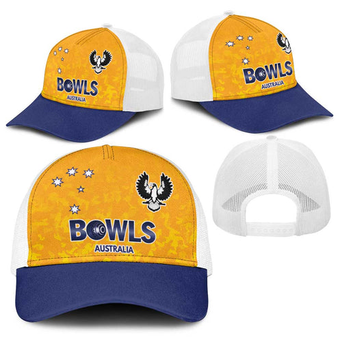 Australian South Australia Lawn Bowls Baseball Net Cap Aussie Minimalist Style - Aussie Hoodie
