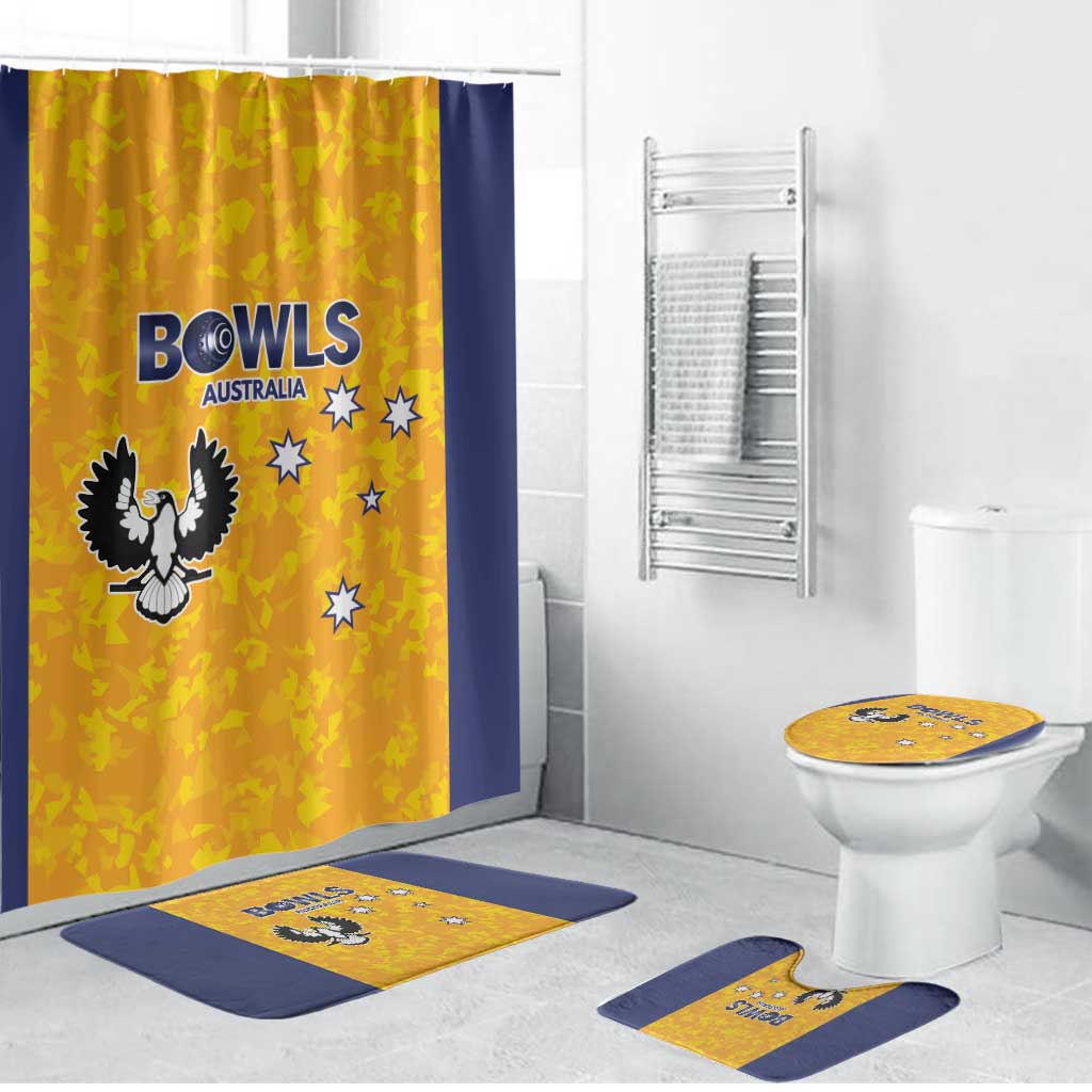 Australian South Australia Lawn Bowls Bathroom Set Aussie Minimalist Style - Aussie Hoodie