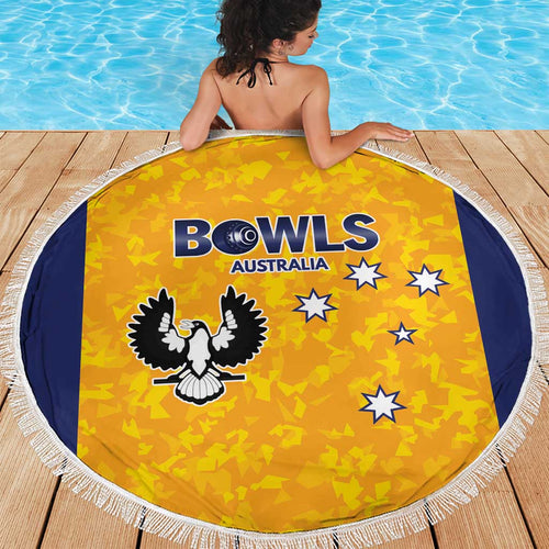 Australian South Australia Lawn Bowls Beach Blanket Aussie Minimalist Style - Aussie Hoodie