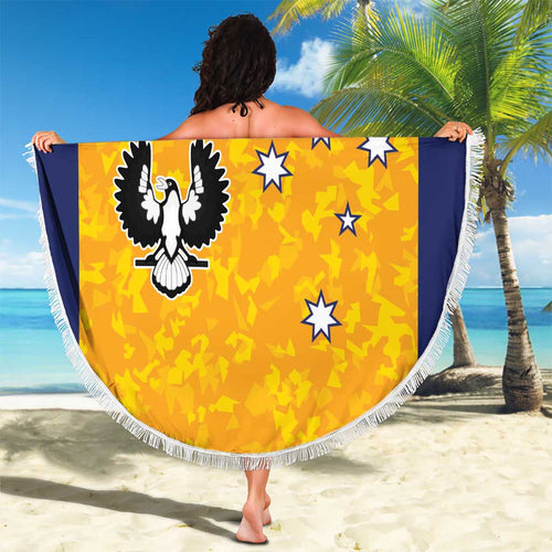 Australian South Australia Lawn Bowls Beach Blanket Aussie Minimalist Style - Aussie Hoodie