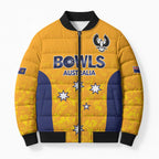 Australian South Australia Lawn Bowls Custom Bomber Puffer Jacket Aussie Minimalist Style - Aussie Hoodie