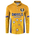 Australian South Australia Lawn Bowls Custom Button Sweatshirt Aussie Minimalist Style - Aussie Hoodie