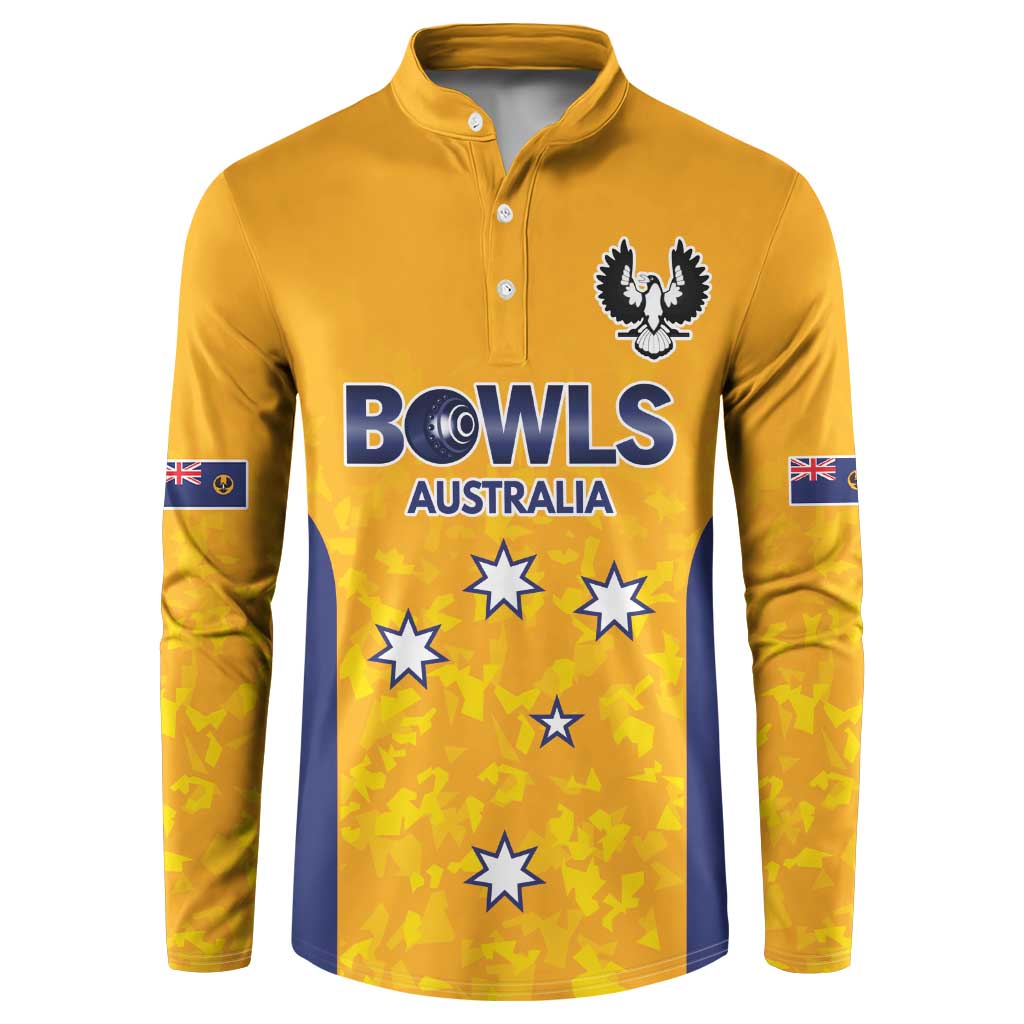 Australian South Australia Lawn Bowls Custom Button Sweatshirt Aussie Minimalist Style - Aussie Hoodie