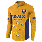 Australian South Australia Lawn Bowls Custom Button Sweatshirt Aussie Minimalist Style - Aussie Hoodie