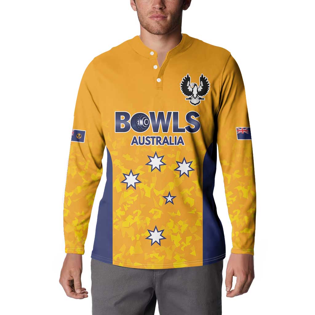 Australian South Australia Lawn Bowls Custom Button Sweatshirt Aussie Minimalist Style - Aussie Hoodie
