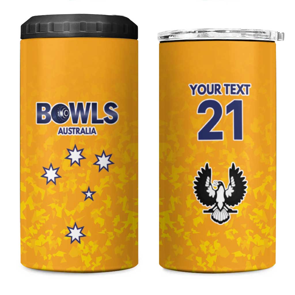 Australian South Australia Lawn Bowls Custom 4 in 1 Can Cooler Tumbler Aussie Minimalist Style - Aussie Hoodie