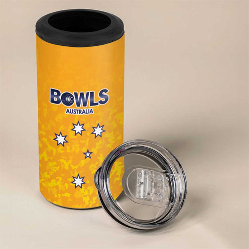 Australian South Australia Lawn Bowls Custom 4 in 1 Can Cooler Tumbler Aussie Minimalist Style - Aussie Hoodie