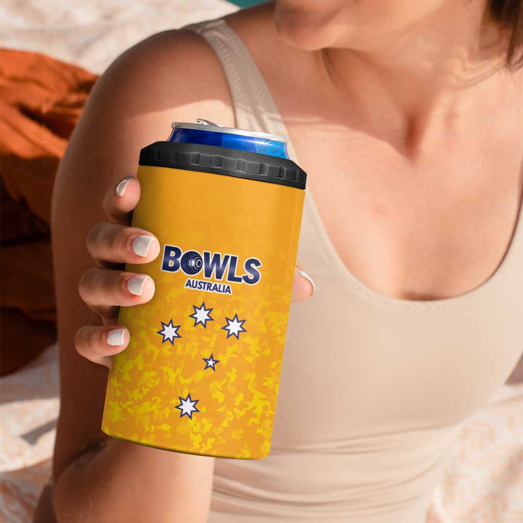 Australian South Australia Lawn Bowls Custom 4 in 1 Can Cooler Tumbler Aussie Minimalist Style - Aussie Hoodie