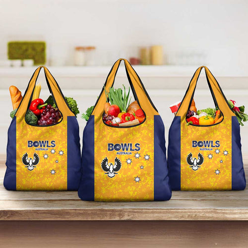 Australian South Australia Lawn Bowls Grocery Bag Aussie Minimalist Style - Aussie Hoodie