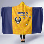 Australian South Australia Lawn Bowls Hooded Blanket Aussie Minimalist Style - Aussie Hoodie