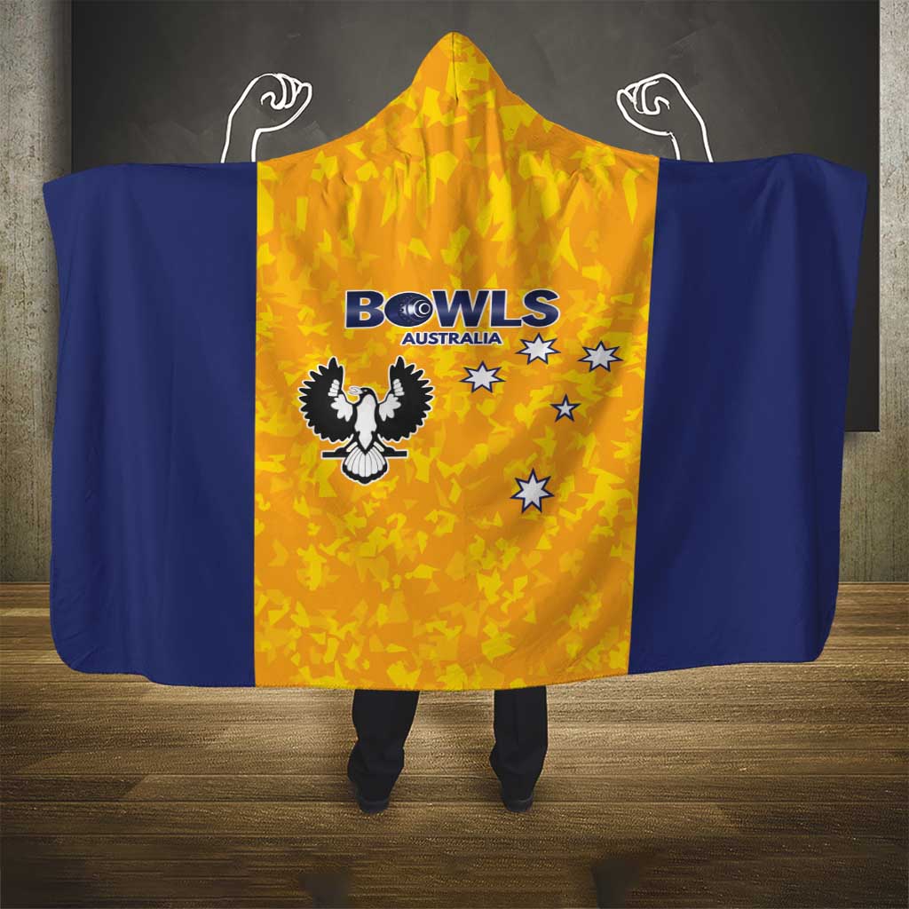 Australian South Australia Lawn Bowls Hooded Blanket Aussie Minimalist Style - Aussie Hoodie