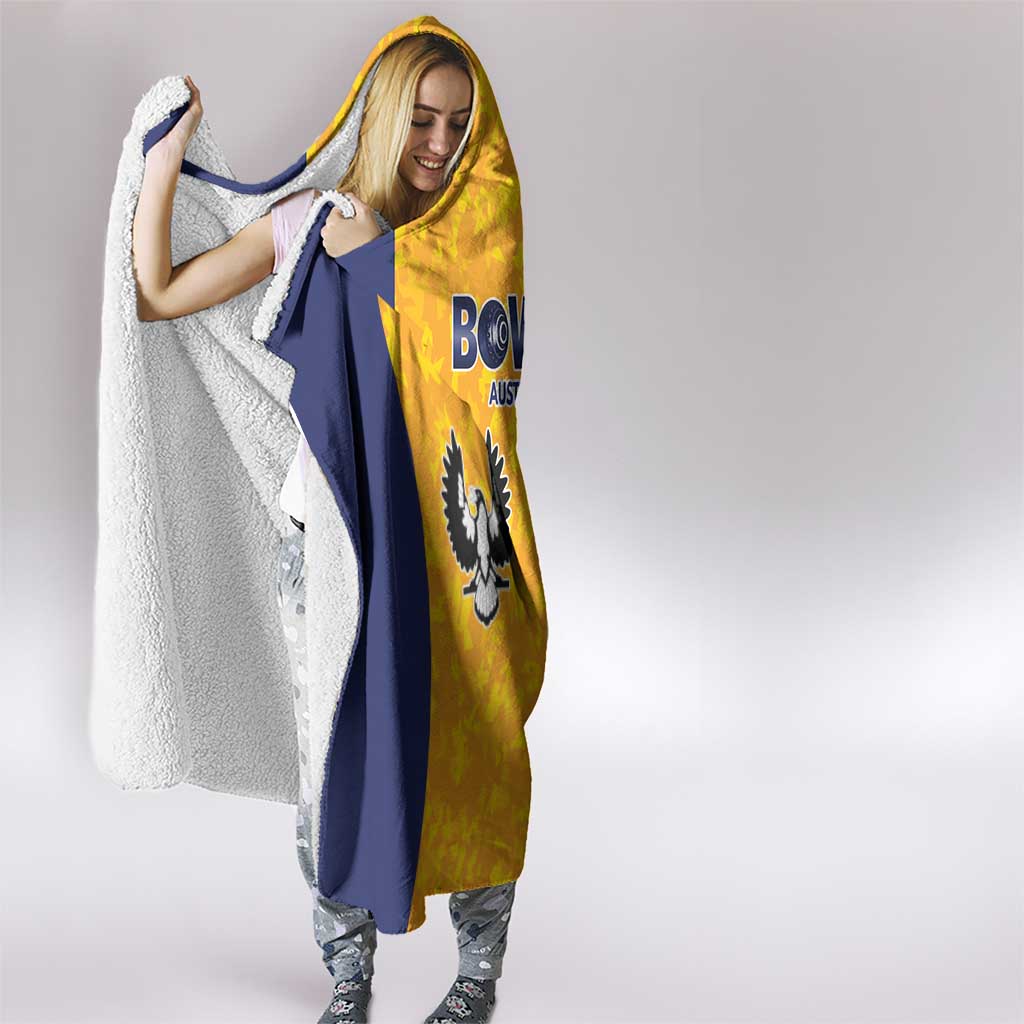 Australian South Australia Lawn Bowls Hooded Blanket Aussie Minimalist Style - Aussie Hoodie