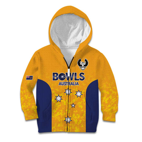 Australian South Australia Lawn Bowls Custom Kid Hoodie Aussie Minimalist Style - Aussie Hoodie