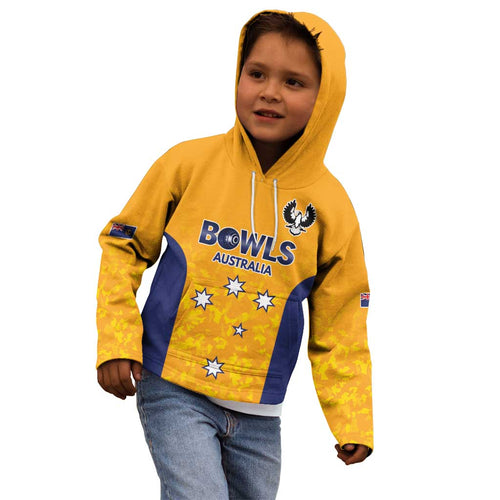 Australian South Australia Lawn Bowls Custom Kid Hoodie Aussie Minimalist Style - Aussie Hoodie