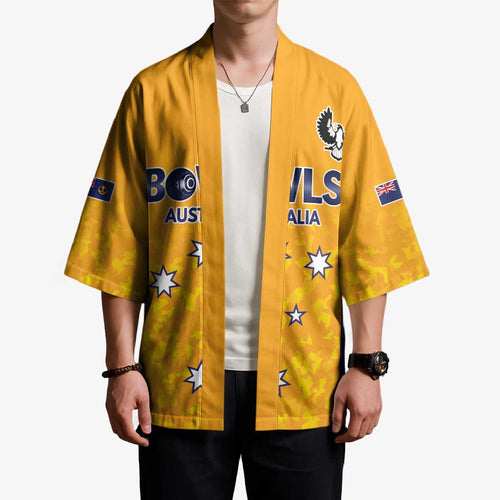 Australian South Australia Lawn Bowls Custom Kimono Aussie Minimalist Style - Aussie Hoodie
