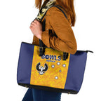 Australian South Australia Lawn Bowls Leather Tote Bag Aussie Minimalist Style - Aussie Hoodie