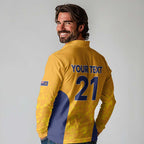 Australian South Australia Lawn Bowls Custom Long Sleeve Polo Shirt Aussie Minimalist Style - Aussie Hoodie