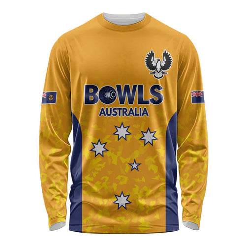 Australian South Australia Lawn Bowls Custom Long Sleeve Shirt Aussie Minimalist Style - Aussie Hoodie