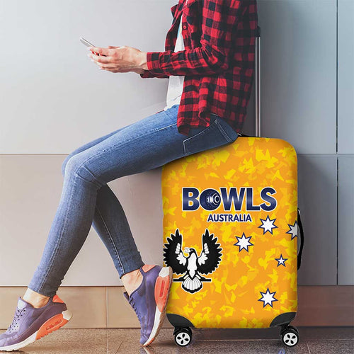 Australian South Australia Lawn Bowls Luggage Cover Aussie Minimalist Style - Aussie Hoodie