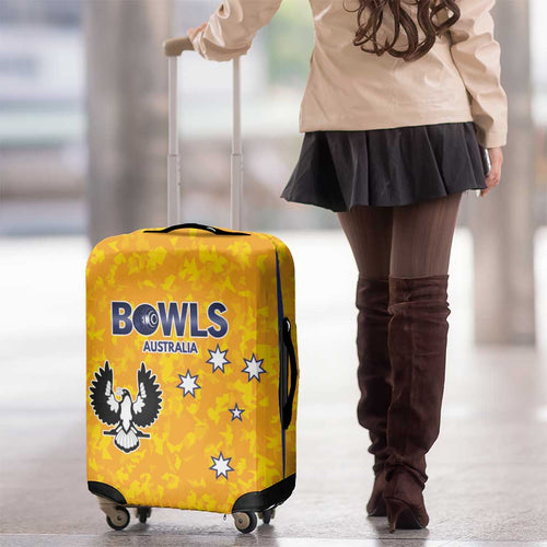 Australian South Australia Lawn Bowls Luggage Cover Aussie Minimalist Style - Aussie Hoodie