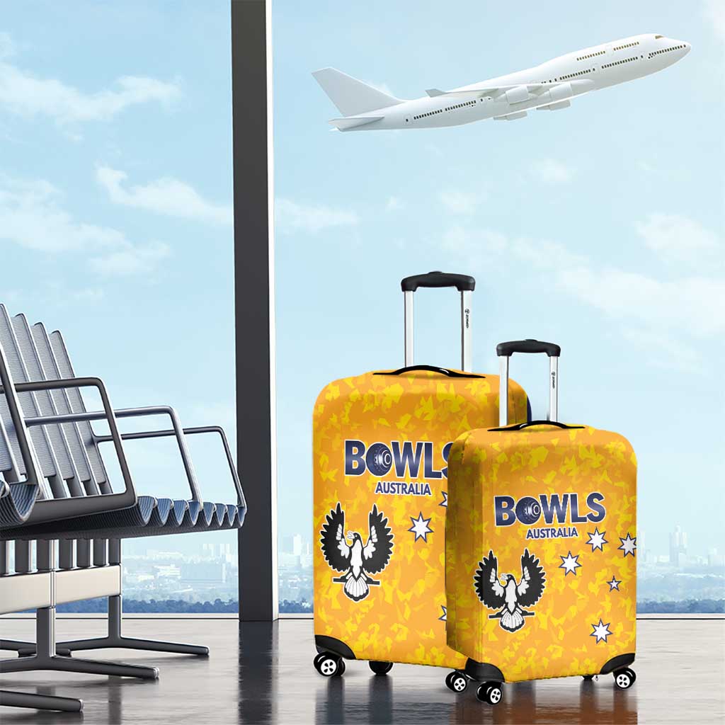 Australian South Australia Lawn Bowls Luggage Cover Aussie Minimalist Style - Aussie Hoodie