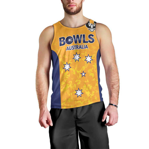 Australian South Australia Lawn Bowls Custom Men Tank Top Aussie Minimalist Style - Aussie Hoodie