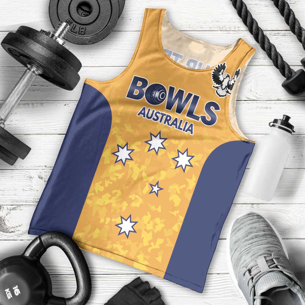 Australian South Australia Lawn Bowls Custom Men Tank Top Aussie Minimalist Style - Aussie Hoodie