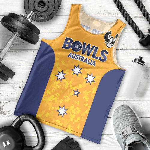 Australian South Australia Lawn Bowls Custom Men Tank Top Aussie Minimalist Style - Aussie Hoodie