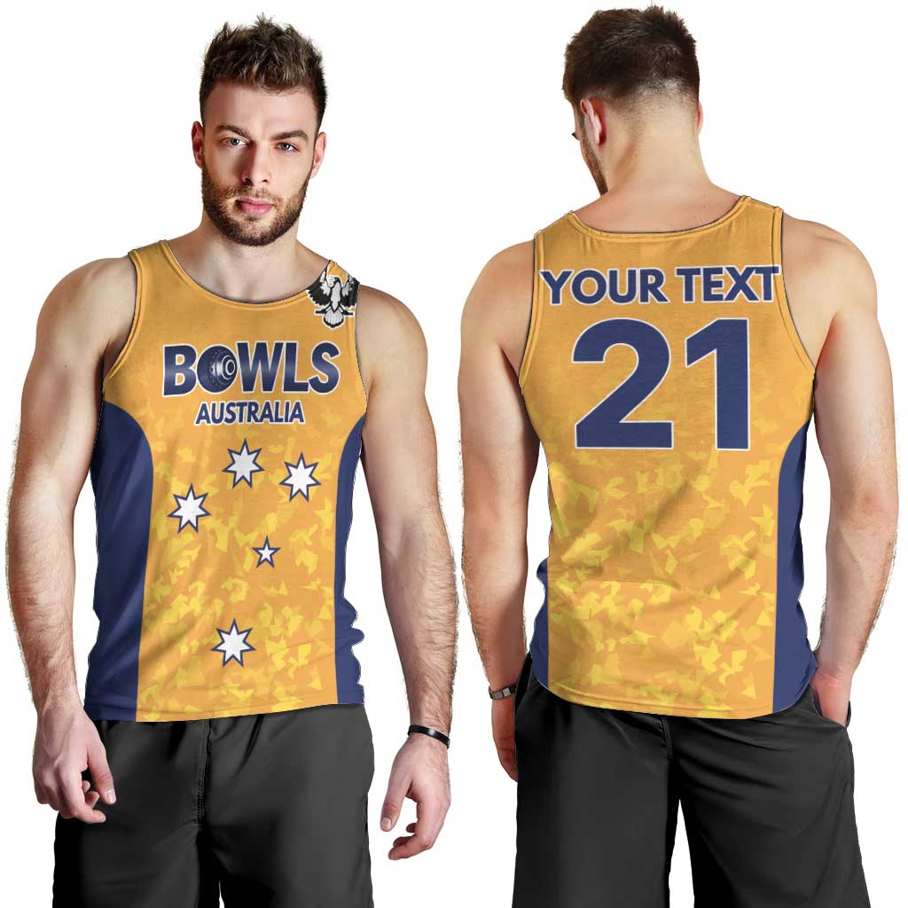 Australian South Australia Lawn Bowls Custom Men Tank Top Aussie Minimalist Style - Aussie Hoodie
