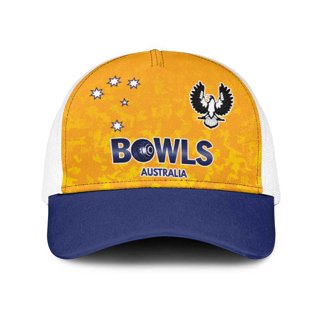 Australian South Australia Lawn Bowls Mesh Trucker Cap Aussie Minimalist Style - Aussie Hoodie