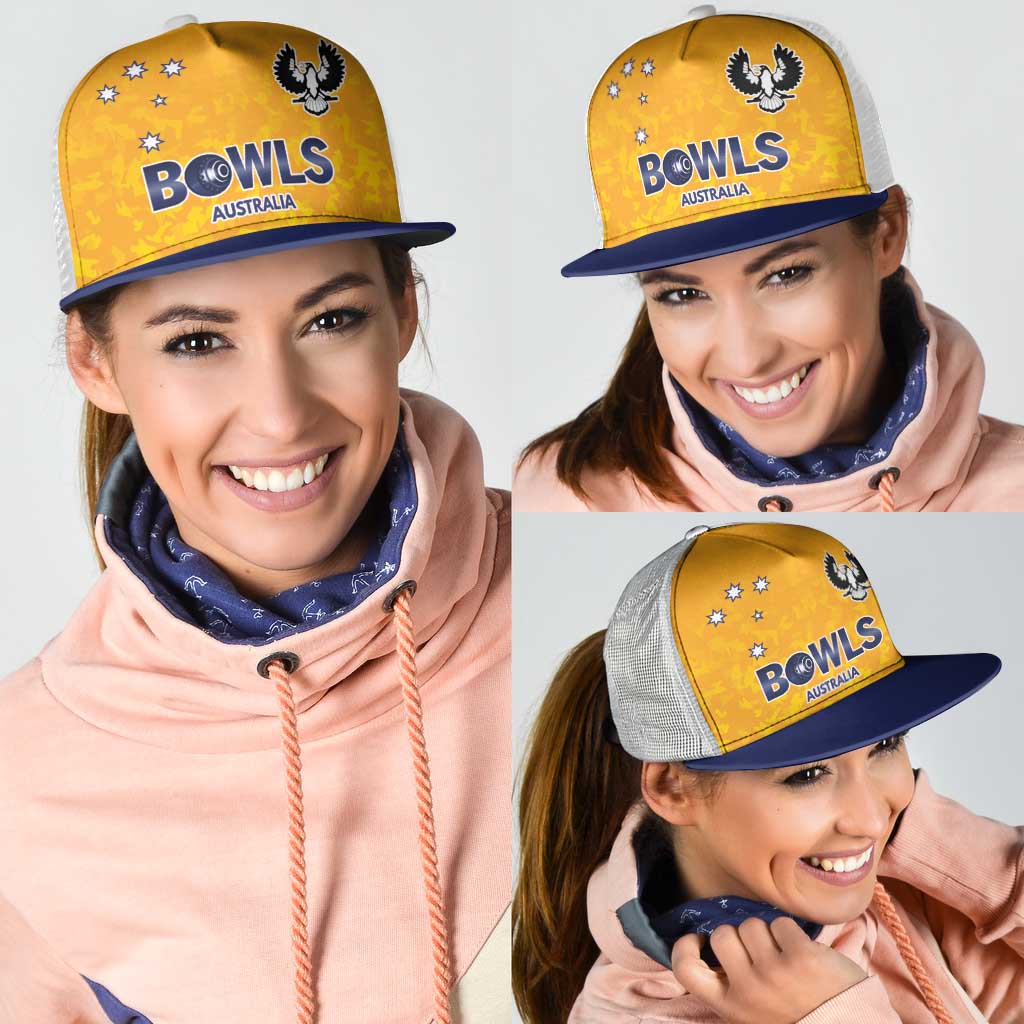 Australian South Australia Lawn Bowls Mesh Trucker Cap Aussie Minimalist Style - Aussie Hoodie
