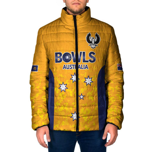 Australian South Australia Lawn Bowls Custom Padded Jacket Aussie Minimalist Style - Aussie Hoodie