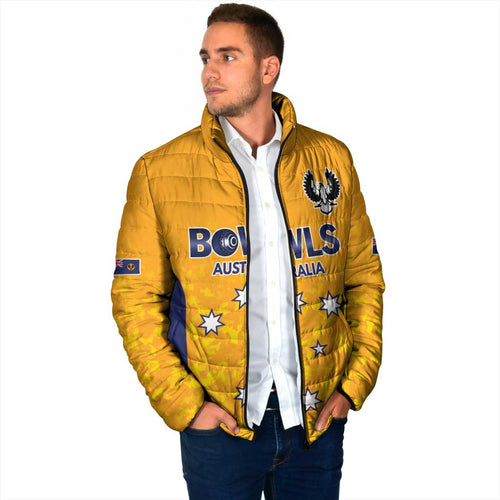 Australian South Australia Lawn Bowls Custom Padded Jacket Aussie Minimalist Style - Aussie Hoodie